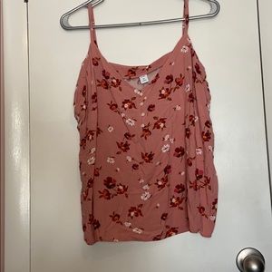 Pink Floral Old Navy Tank- XXL